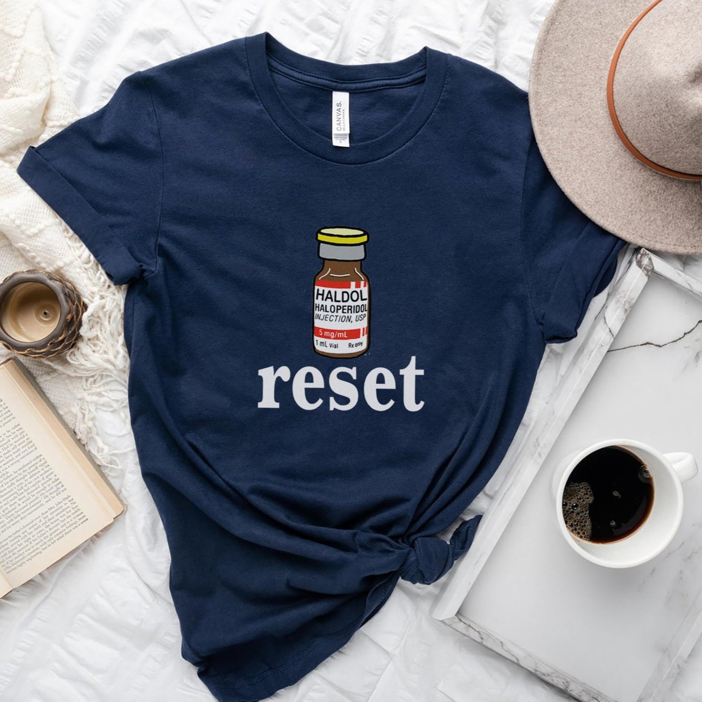 Haldol Reset Button T-Shirt