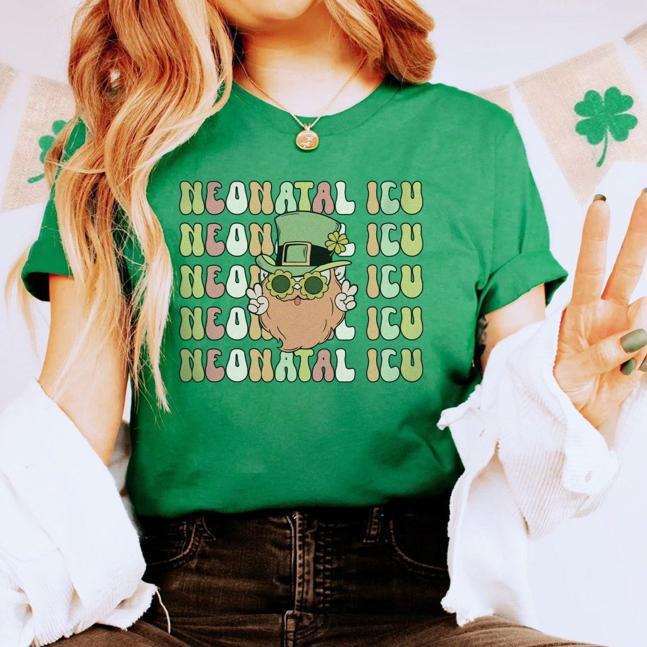 Retro NICU Leprechaun T-Shirt