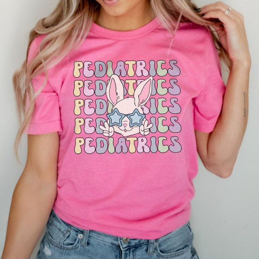 Retro Pediatrics Easter Bunny T-Shirt