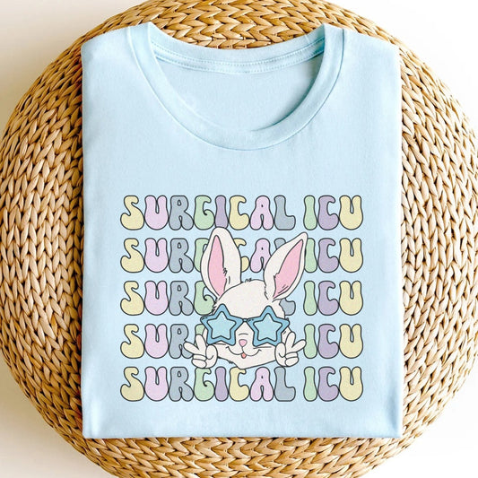 Retro Surgical ICU Easter Bunny T-Shirt