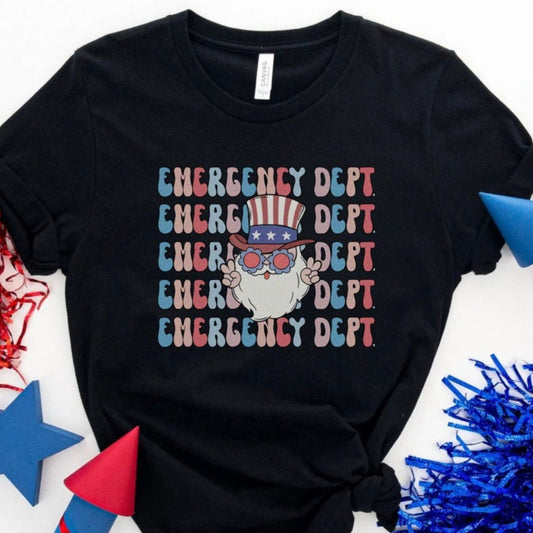 Retro Uncle Sam Emergency Dept T-Shirt