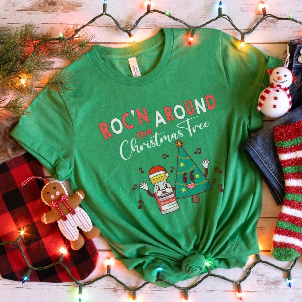 Retro Roc'n Around the Christmas Tree T-Shirt