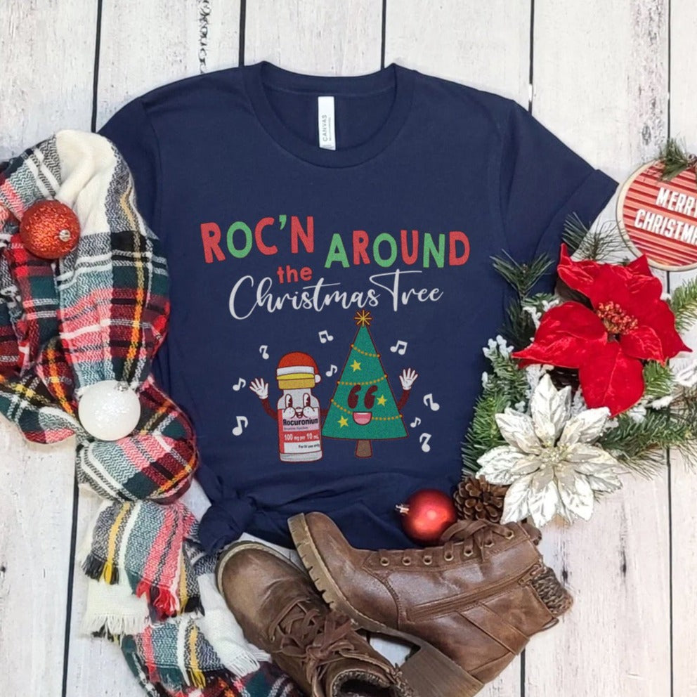 Retro Roc'n Around the Christmas Tree T-Shirt