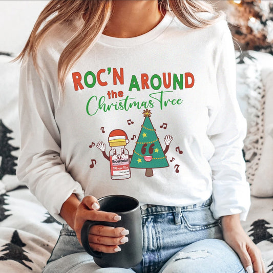 Roc'n Around the Christmas Tree Long Sleeve Shirt