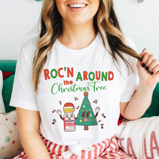 Retro Roc'n Around the Christmas Tree T-Shirt