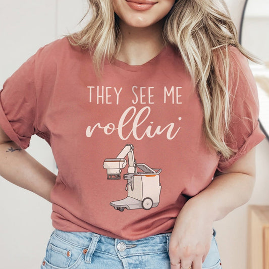They See Me Rollin' Portable Xray T-Shirt