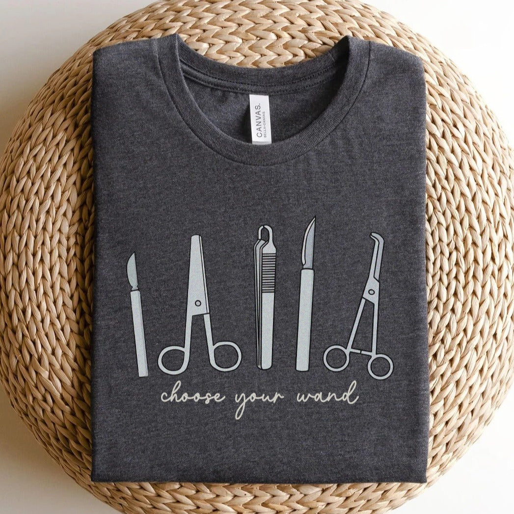 Choose Your Wand Surgical Instruments T-Shirt – Shift Drip Co.
