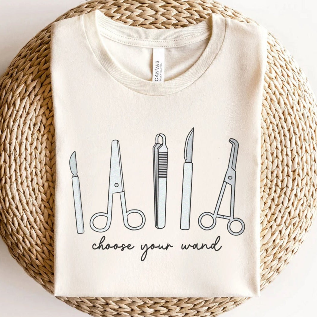 Choose Your Wand Surgical Instruments T-Shirt