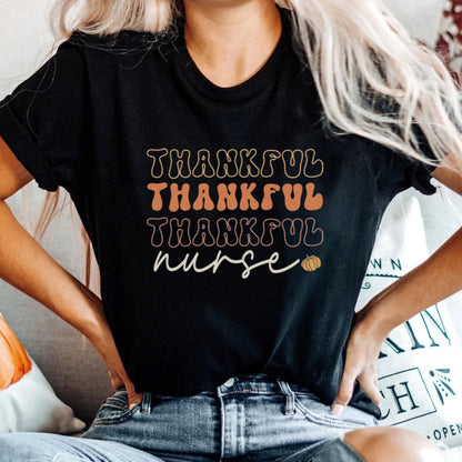 Retro Thankful Nurse T-Shirt