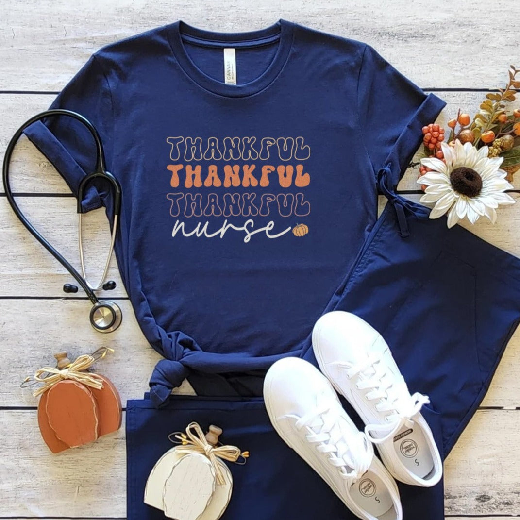 Retro Thankful Nurse T-Shirt