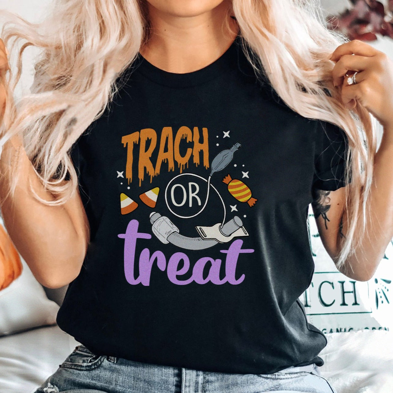Trach or Treat T Shirt Shift Drip Co Trach or Treat T Shirt Shift Drip Co