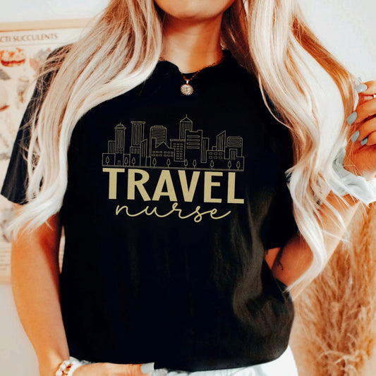 Travel Nurse Cityscape T-Shirt