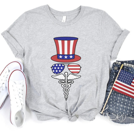 Uncle Sam Caduceus T-Shirt