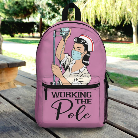 Working the (IV) Pole Backpack